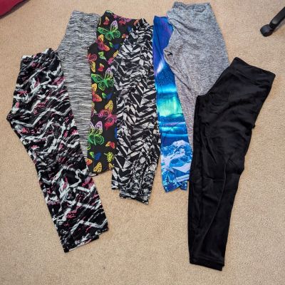 Lot of 7 No Boundaries NoBo Juniors Leggings Size 2XL (19), Multicolor